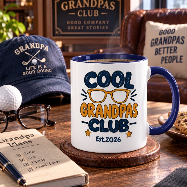 Caneca Clube dos Avôs Incríveis Ano de Fundação (Criador carregado)