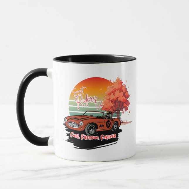Caneca Clube Sunset Riders – Combustível Liberdade Para S (Esquerda)