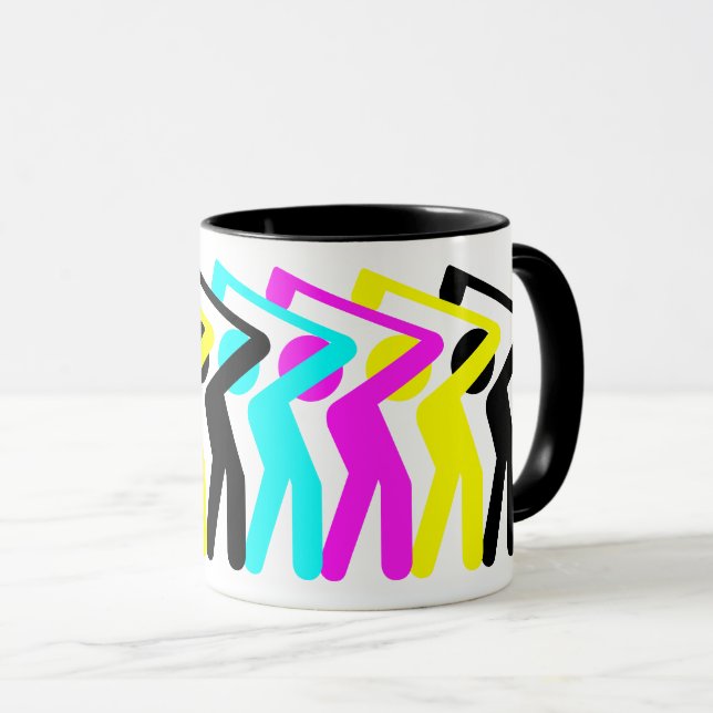 Caneca CMYK Golfer (Frente Esquerda)