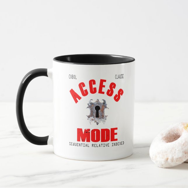 Caneca Cobol Programming Access Mode (Com Donut)