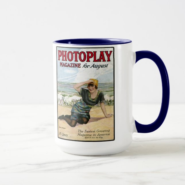 Caneca cobrir da revista Mabel Normand 1914 (Direita)
