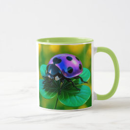 Caneca Coccinelle sur trèfle
