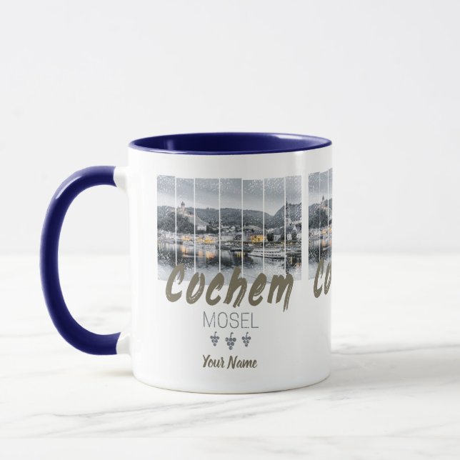 Caneca Cochem no Moselle Germany Vintage Souvenir (Esquerda)