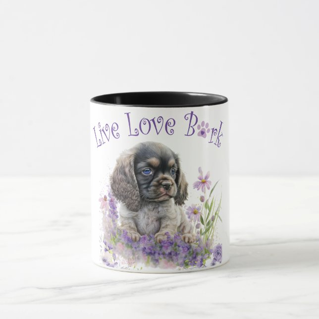 Caneca Cocker Spaniel Dog Mãe Floral (Centro)