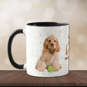 Caneca Cocker Spaniel Puppy Kisses Conserte Tudo