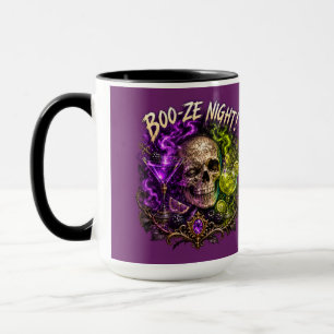 Caneca Cocktail de Caveira Gótica Boo Ze Night