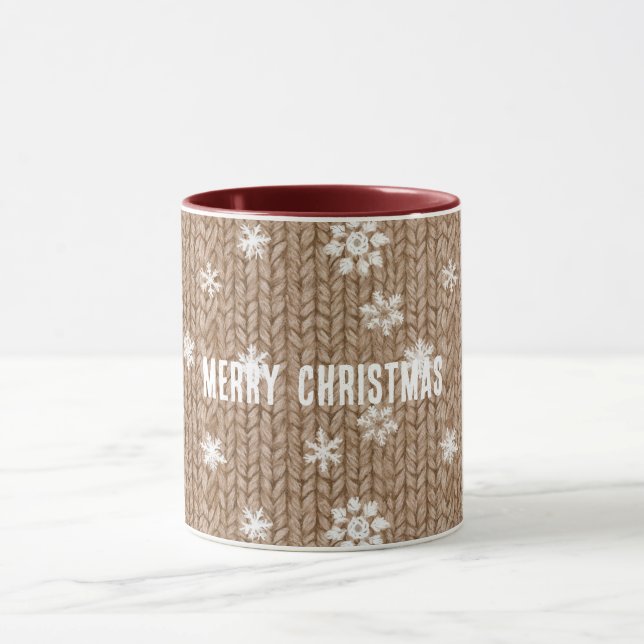 Caneca Cocoa Cream Snowflakes Christmas (Centro)