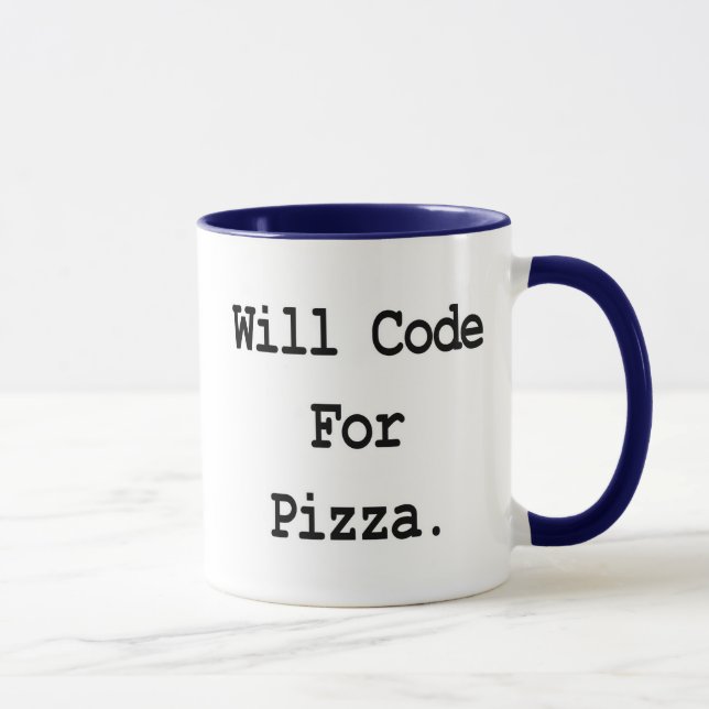 Caneca codará por pizza (Direita)
