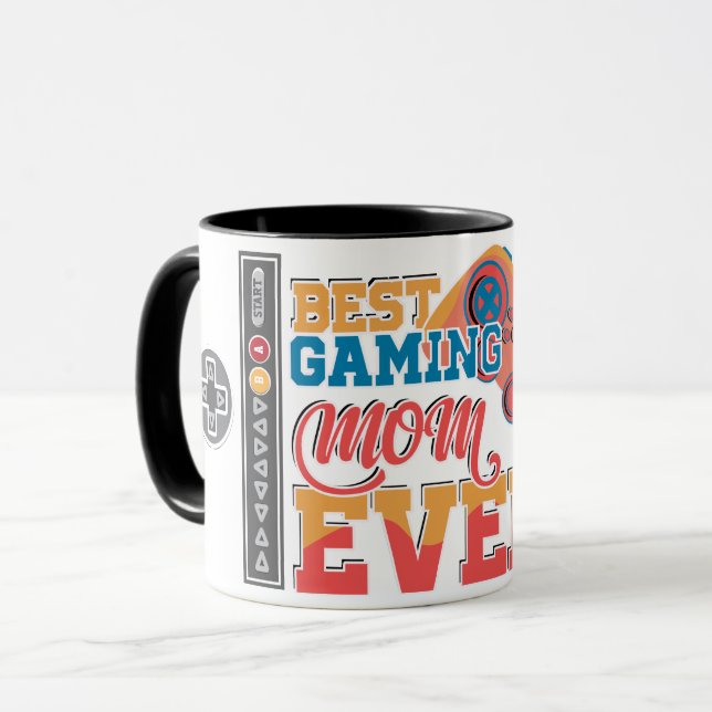 Caneca Código Contra Cheat Melhor Jogos Mãe Café (Frente Esquerda)