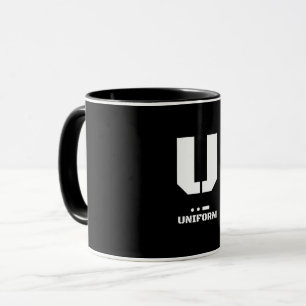Caneca Código fonético U(Uniforme) da NATO alfabético e M