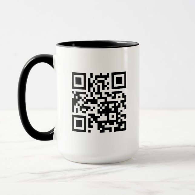 Caneca Código QR Apenas 15 oz Combo Mug (Esquerda)