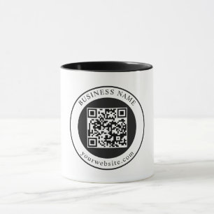 Caneca Código QR com Nome da Empresa Editável