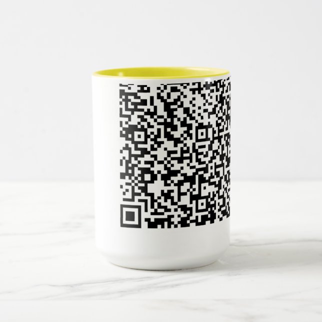 Caneca Código QR personalizado Informações de verificação (Centro)