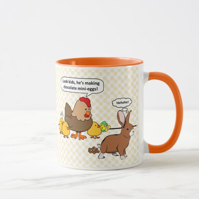 Caneca Coelhinha faz cocô de chocolate um desenho engraça (Direita)