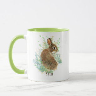Caneca Coelhinho Coelho Bonito Pet Animal Name