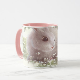 Caneca Coelhinho com Flores