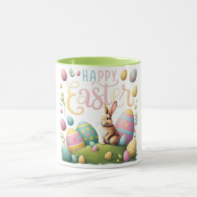 Caneca Coelhinho e Ovos felzs pascoa (Centro)