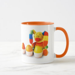 Caneca Coelhinho Engraçado da Páscoa. Páscoa de presentes