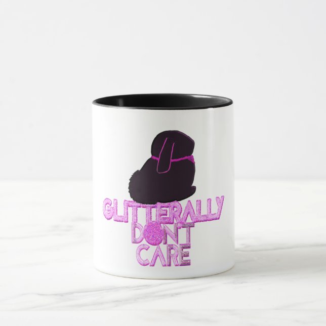 Caneca Coelho brilhante não se importa (Centro)
