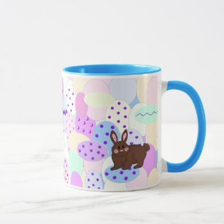 Caneca Coelho de Páscoa e Ovos