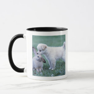 Caneca Coelho do filhote de cachorro e da orelha do Lop