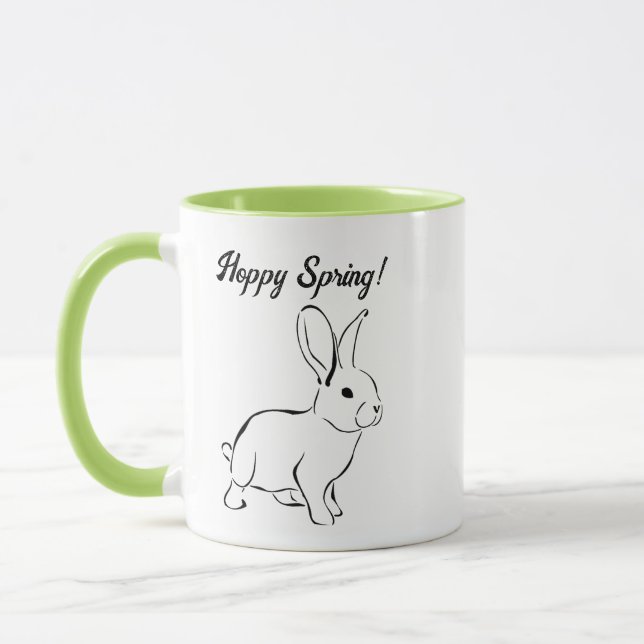 Caneca Coelho Doce, Primavera ou Cartoon de Páscoa (Esquerda)