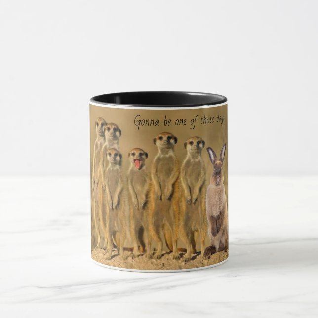 Caneca Coelho Engraçado Meerkat Mug (Centro)