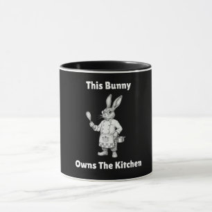 Caneca Coelho Feliz de Páscoa Este Coelho É o Dono da Coz