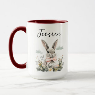 Caneca Coelho Fofo Personalizado Animalzinho Coelhinho