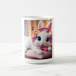 Caneca Coelho Fofo – Xícara de Café Coelho de Dese