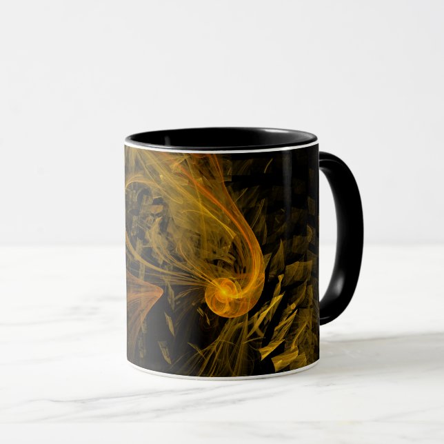 Caneca Coffee Abstrato de ponto de ruptura (Frente Esquerda)