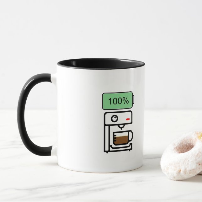 Caneca Coffee addiction design (Com Donut)