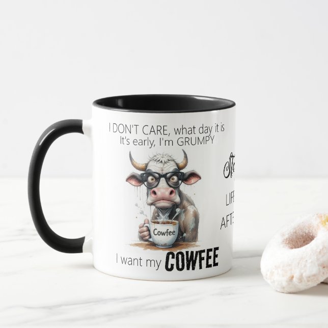 Caneca Coffee Coffee Coffee Coce Bebendo (Com Donut)