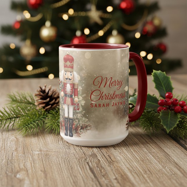 Caneca Coffee Coffee Mug Personalizado pelo Invólucro (Add your name and fill with festive cheer)