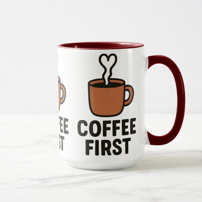 Caneca Coffee First Ceramic Mug (Direita)