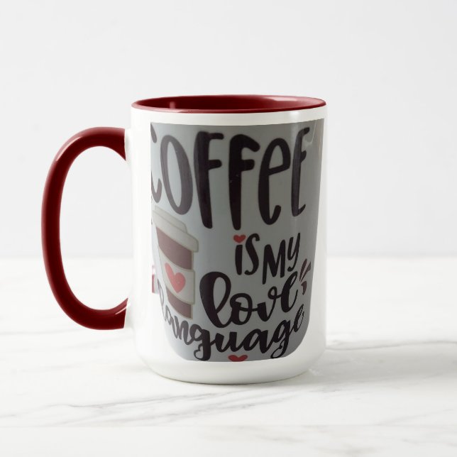 Caneca Coffee is my love language...mug mug (Esquerda)