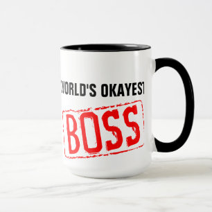 Caneca Coffee Mug, chefe do Okayest do mundo