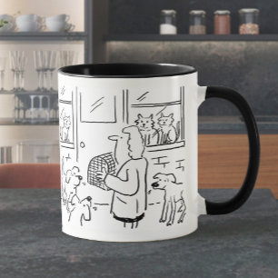 Caneca Coffee Mug com Ilustração Veterinária