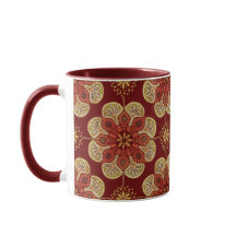 Coffee Mug com medalhões de olhos no vinho