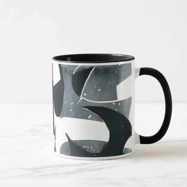 Caneca Coffee Mug - Design abstrato, 'Blades' (Direita)