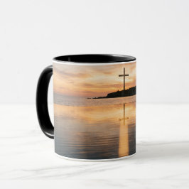 Caneca Coffee Mug Inspirational Cross Sunset Religiou Mug