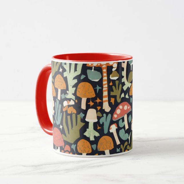 Caneca coffee mug mushrooms (Frente Esquerda)