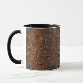 Caneca Coffee Mug Rustic Metal Texture Industrial Vintage