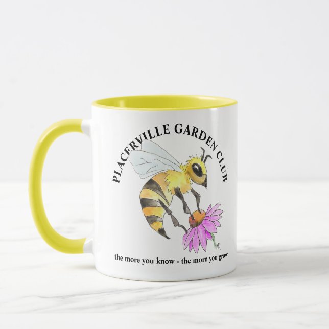 Caneca Coffee Mug with Bee design (Esquerda)