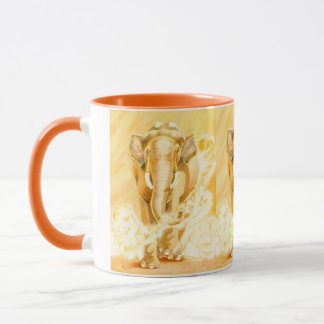 Caneca Coffee Mug with elephants, zoo animals