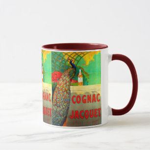 Caneca Cognac Jacquet Vintage Advertising Poster