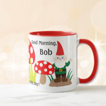 Cogumelo do Gnomo do Jardim Personaliza Coffee Cup