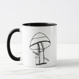 Caneca | Cogumelo Gangster Com Um Katana