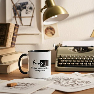 Caneca Cogumelos Engraçados Personalizados, Pun, Preto e