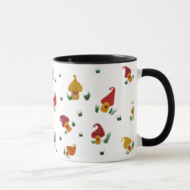 Caneca Cogumelos Pretos 325 ml Ringer Combo Mug (Direita)